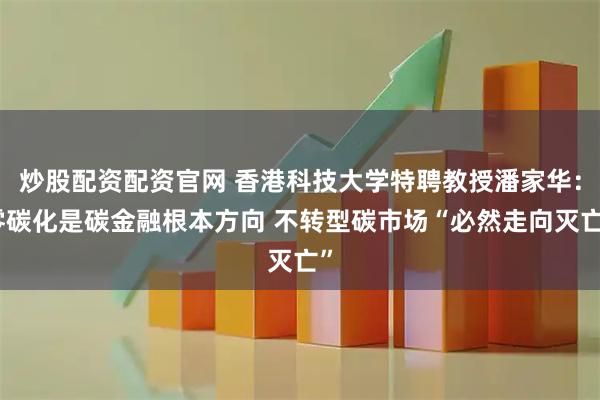 炒股配资配资官网 香港科技大学特聘教授潘家华：零碳化是碳金融根本方向 不转型碳市场“必然走向灭亡”
